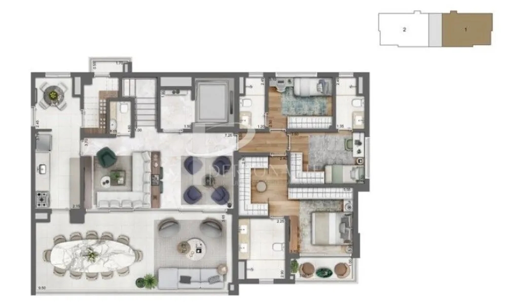Apartamento, 3 quartos, 166 m² - Foto 3