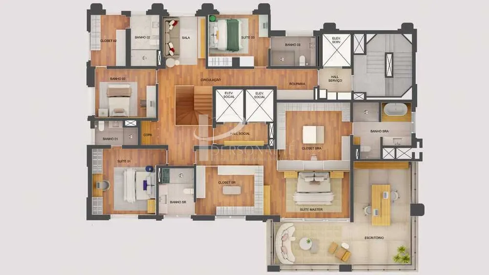 Apartamento, 4 quartos, 275 m² - Foto 2