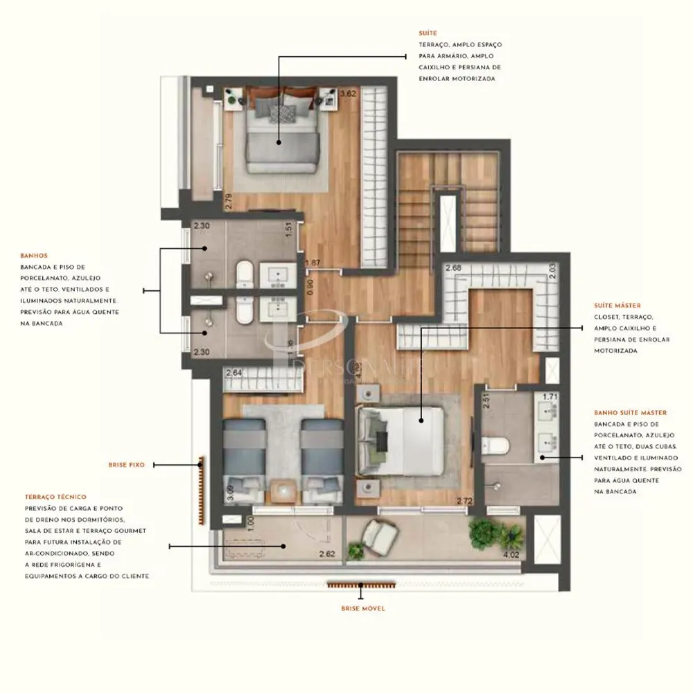 Apartamento, 2 quartos, 80 m² - Foto 2