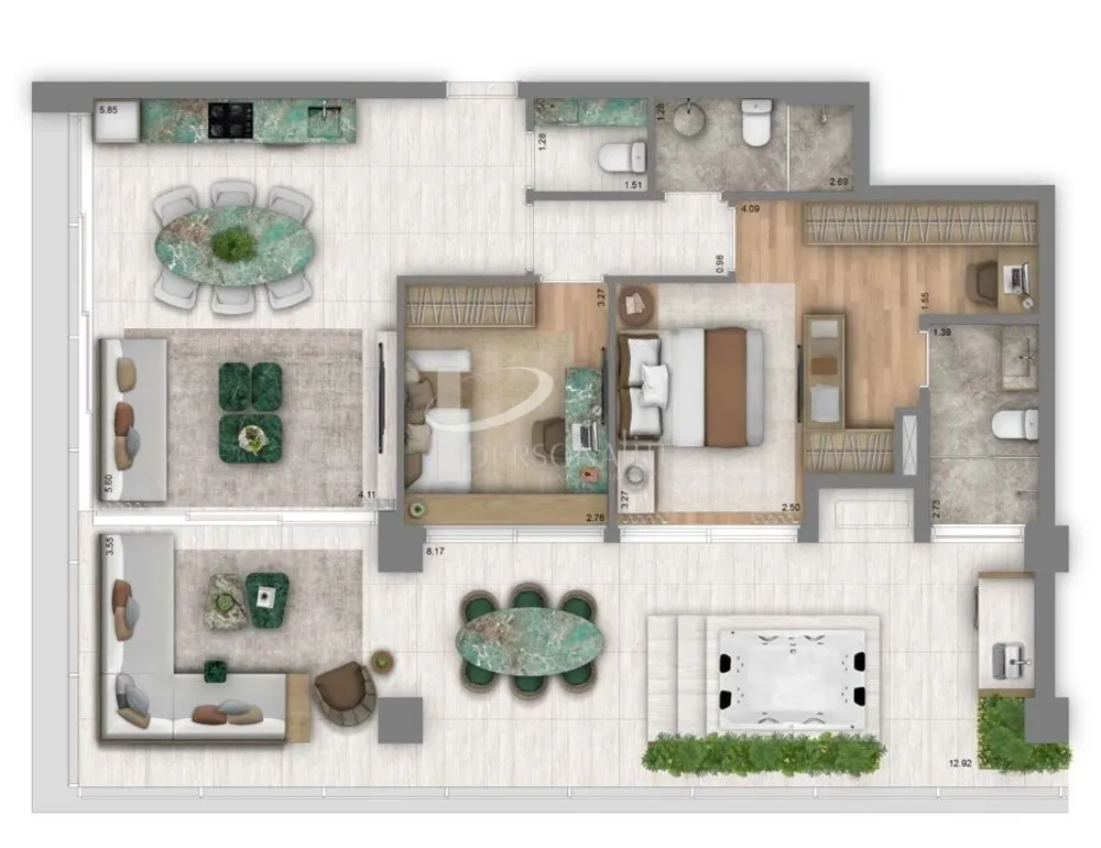 Apartamento, 1 quarto, 54 m² - Foto 2