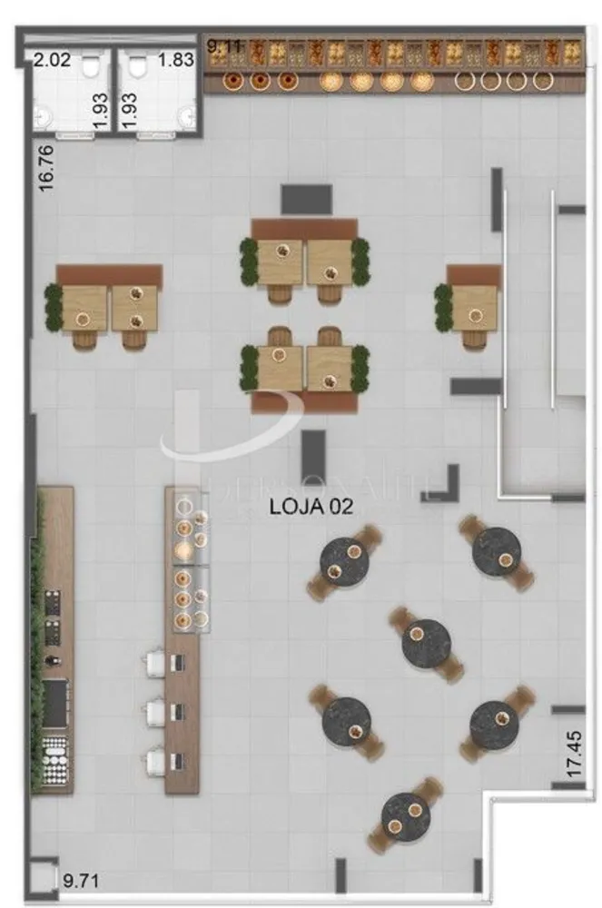 Loja-Salão, 498 m² - Foto 3