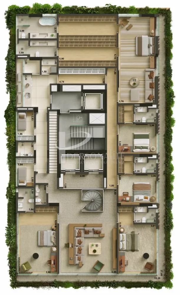 Cobertura, 4 quartos, 396 m² - Foto 3