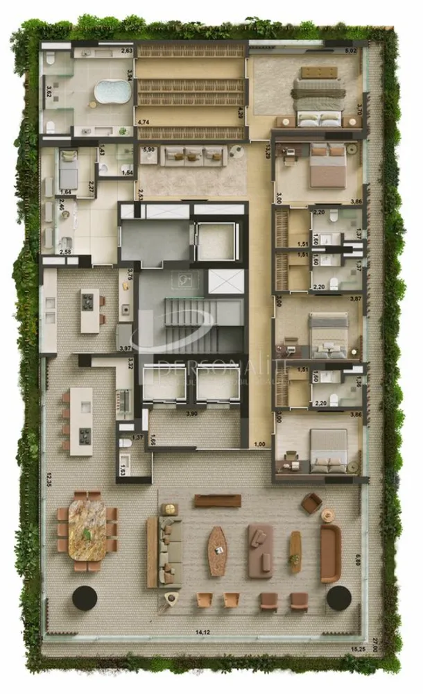 Cobertura, 4 quartos, 396 m² - Foto 1