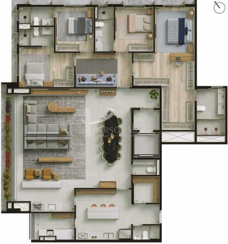 Cobertura, 3 quartos, 190 m² - Foto 3