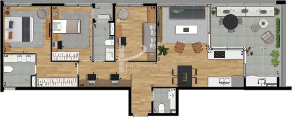 Apartamento, 3 quartos, 106 m² - Foto 4