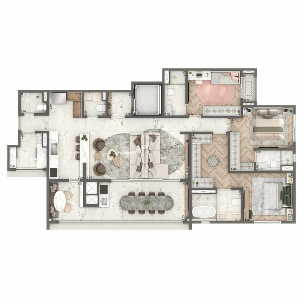 Apartamento, 3 quartos, 150 m² - Foto 1