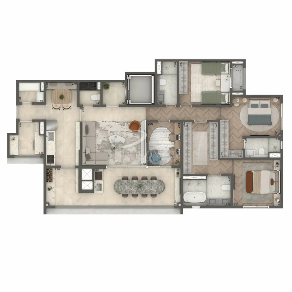 Apartamento, 3 quartos, 150 m² - Foto 4