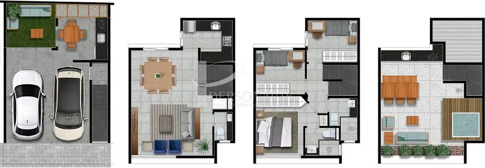 Casa de Condomínio, 3 quartos - Foto 4