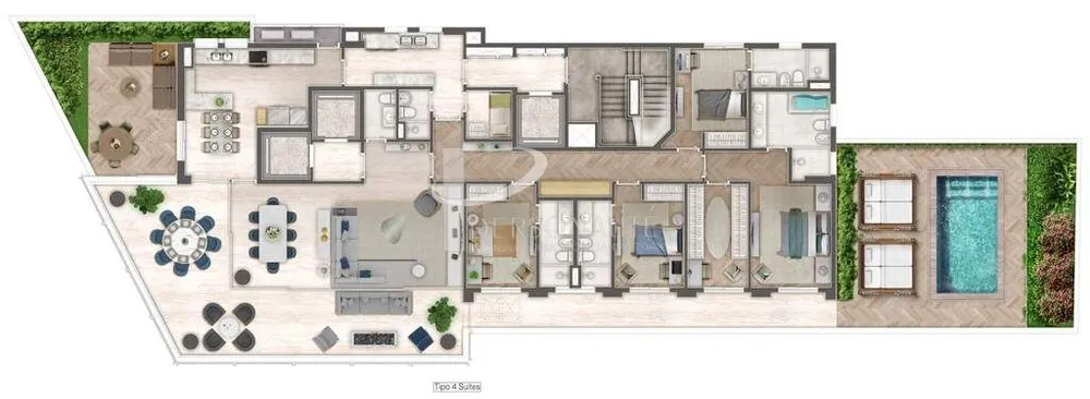 Cobertura, 4 quartos, 293 m² - Foto 4