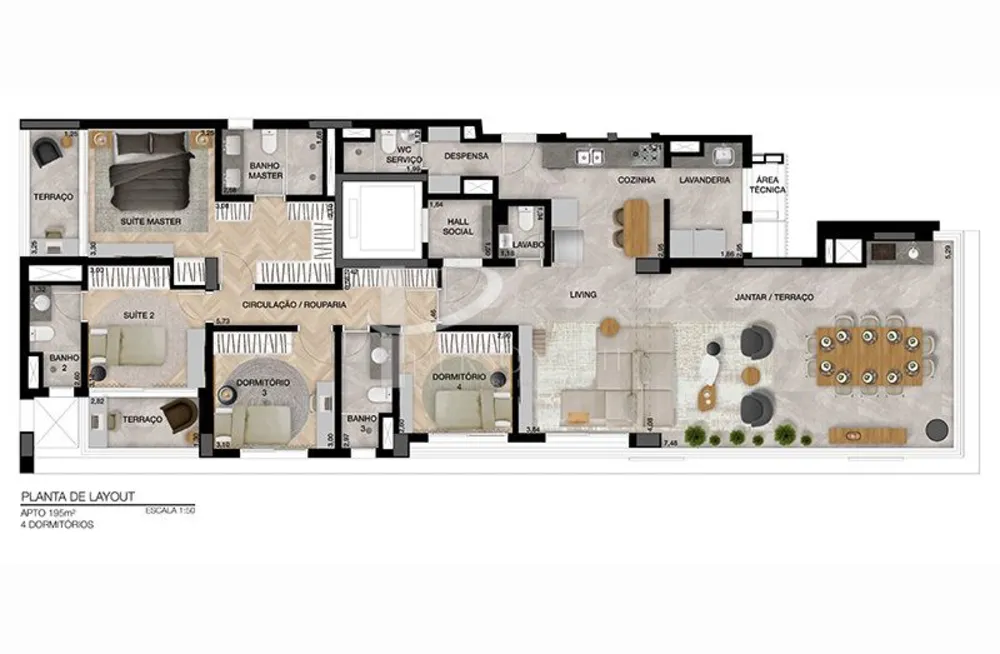 Apartamento, 3 quartos, 167 m² - Foto 6