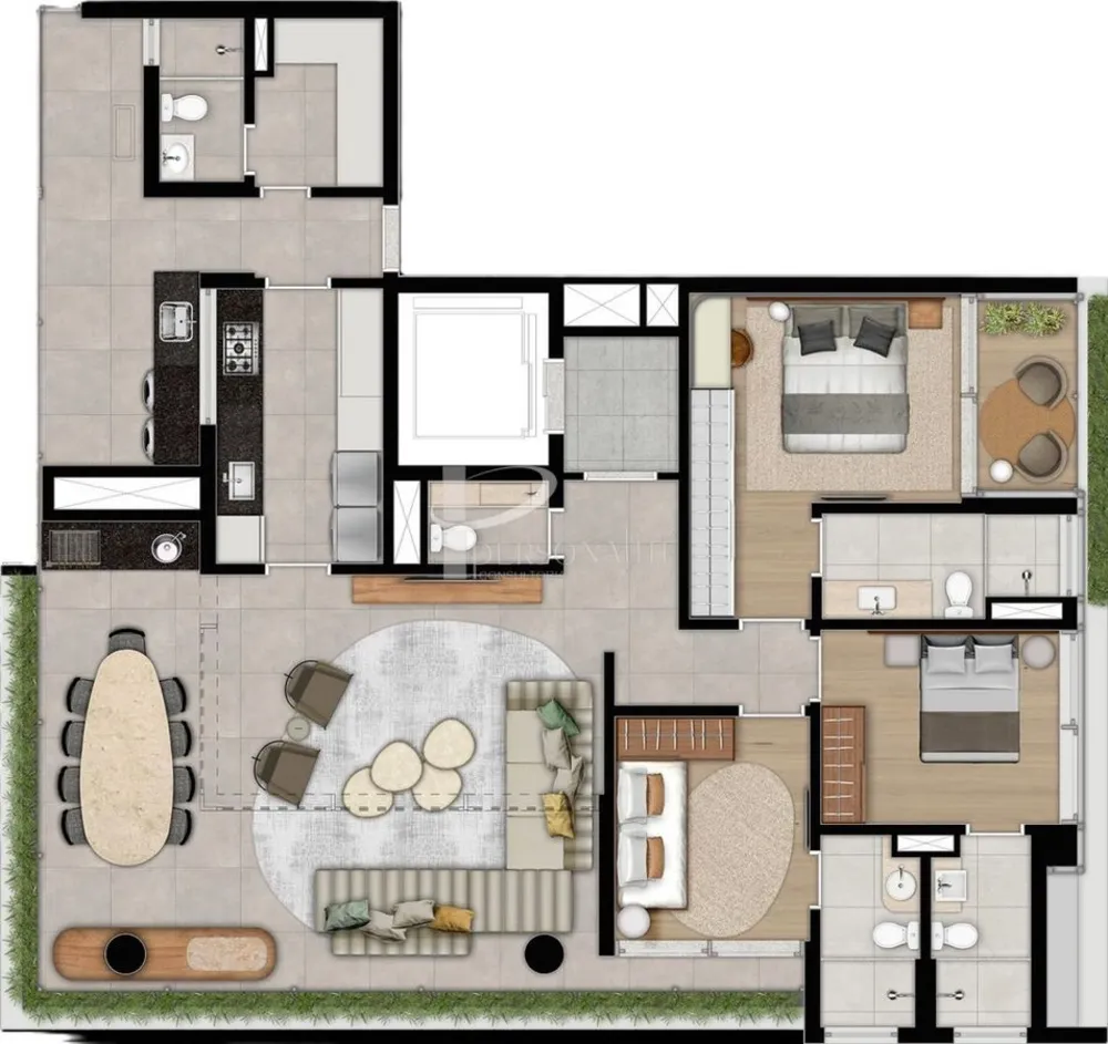 Cobertura, 3 quartos, 147 m² - Foto 2