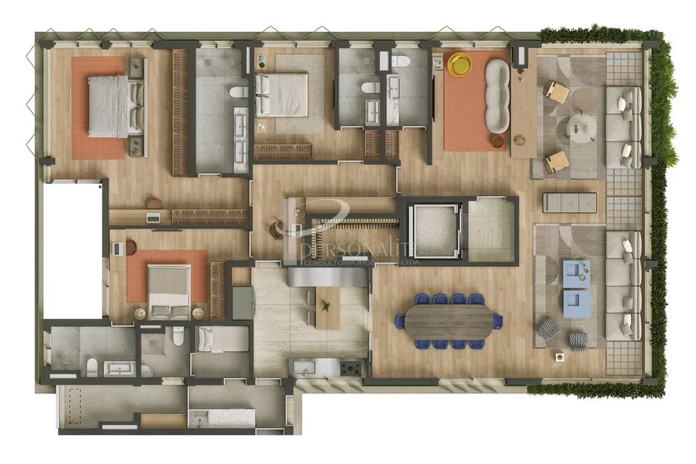 Cobertura, 4 quartos, 248 m² - Foto 1
