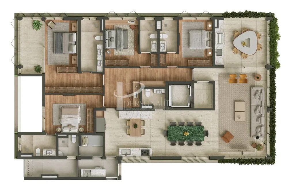 Cobertura, 4 quartos, 248 m² - Foto 3