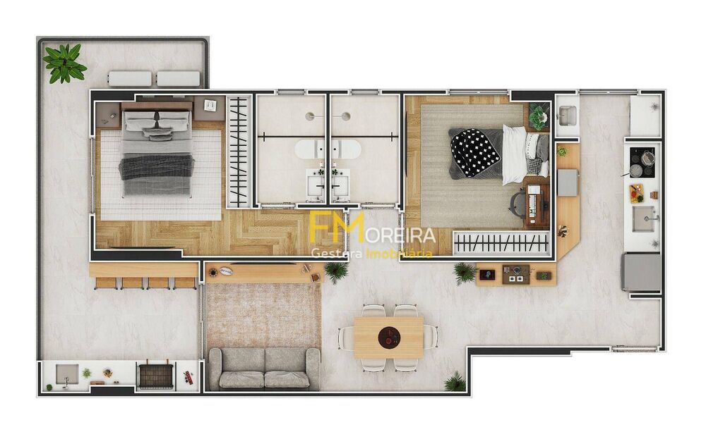 Apartamento, 2 quartos, 71 m² - Foto 3