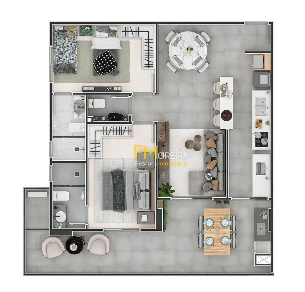 Apartamento, 2 quartos, 87 m² - Foto 3