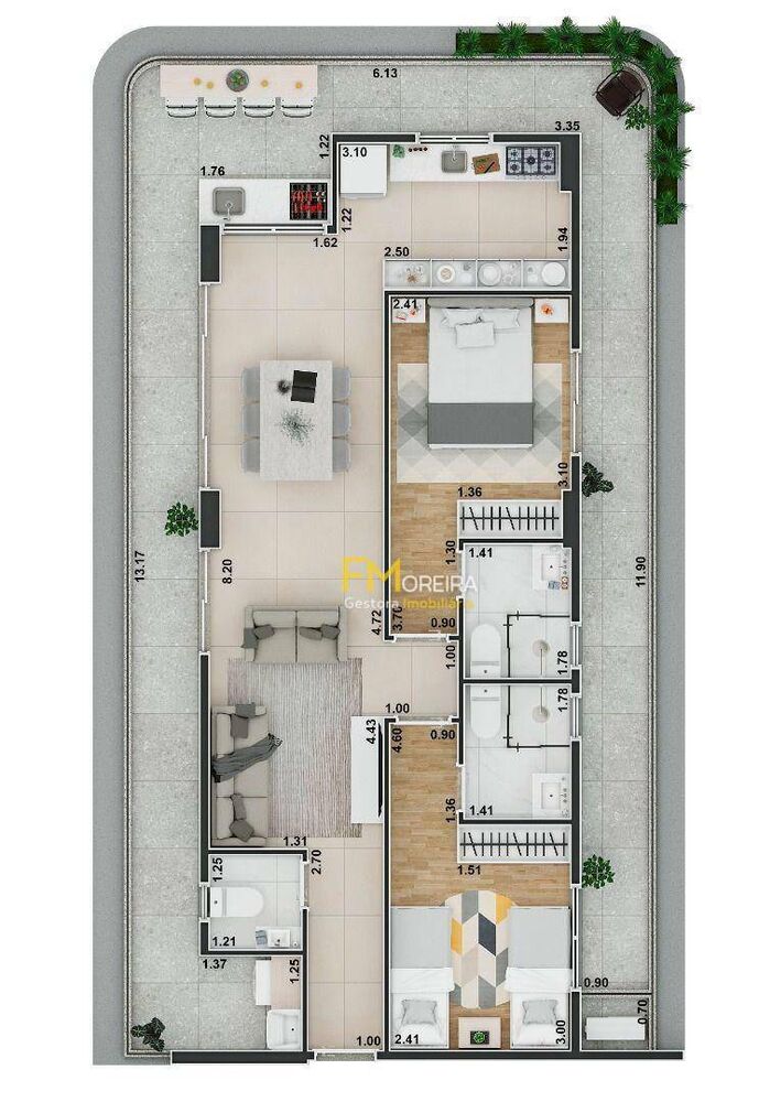 Apartamento, 2 quartos, 95 m² - Foto 3
