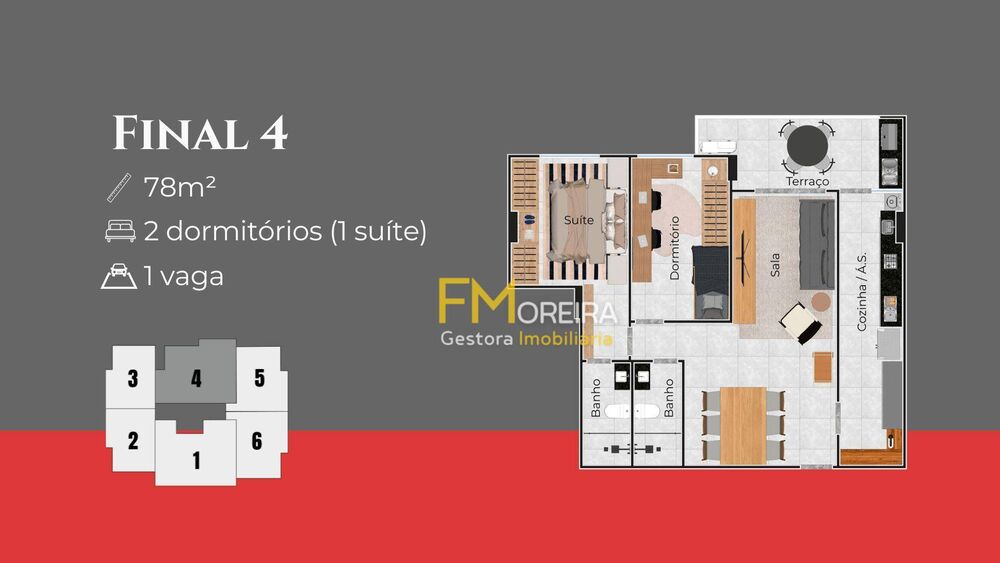 Apartamento, 2 quartos, 81 m² - Foto 3