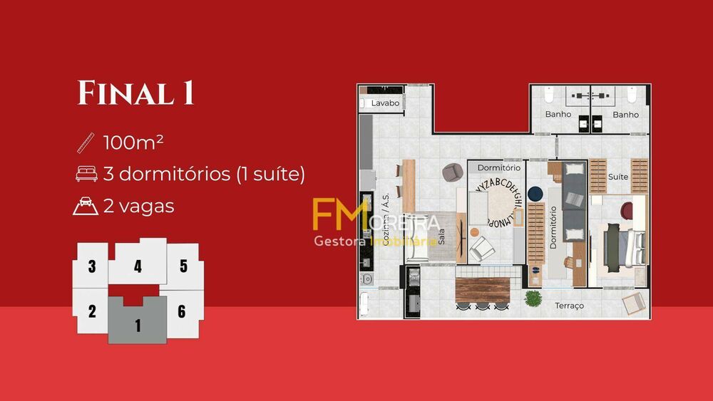 Apartamento, 3 quartos, 101 m² - Foto 3