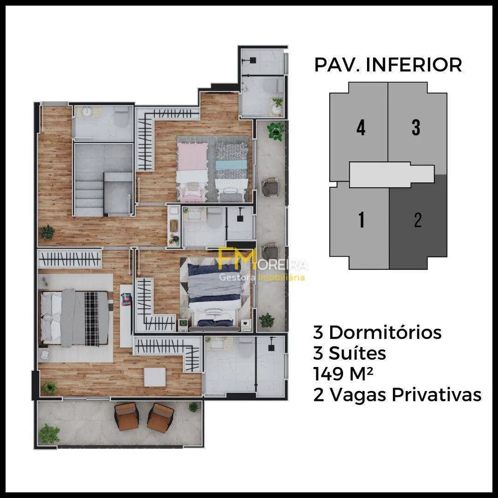 Cobertura, 3 quartos, 14932 m² - Foto 2
