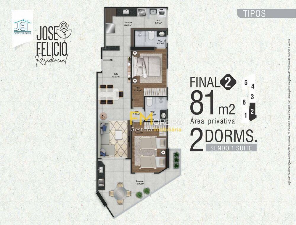 Apartamento, 2 quartos, 81 m² - Foto 3