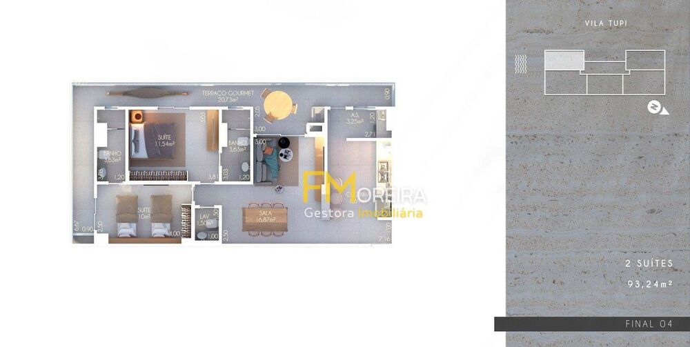 Apartamento, 2 quartos, 93 m² - Foto 4