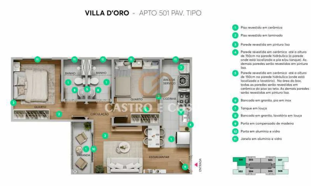 Apartamento, 2 quartos, 43 m² - Foto 12