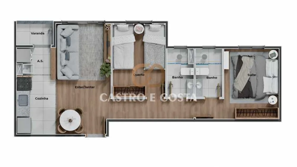 Apartamento, 2 quartos, 57 m² - Foto 12