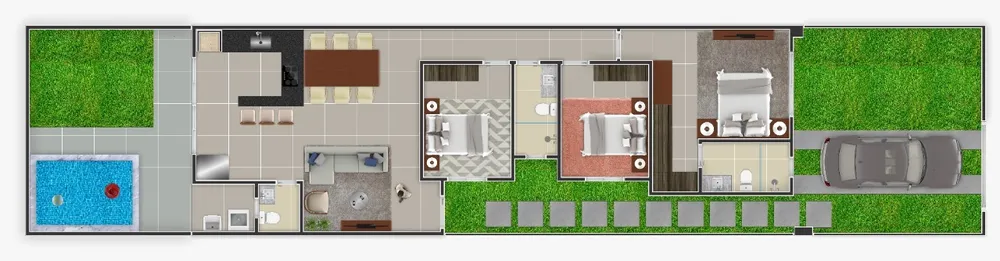 Casa, 2 quartos, 117 m² - Foto 9