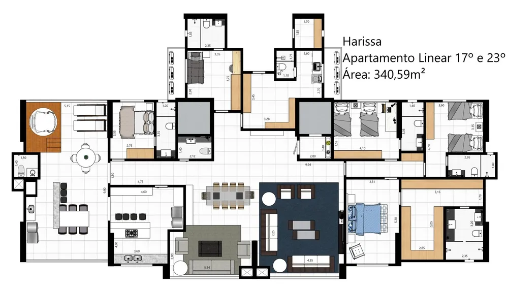 Apartamento, 5 quartos - Foto 3