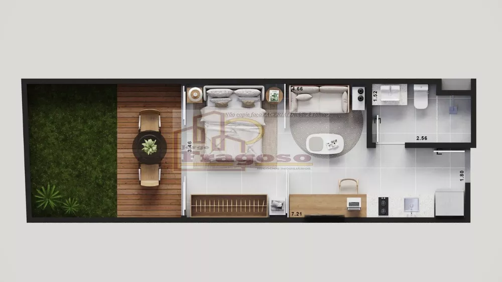 Flat/Apart Hotel, 1 quarto, 26 m² - Foto 23