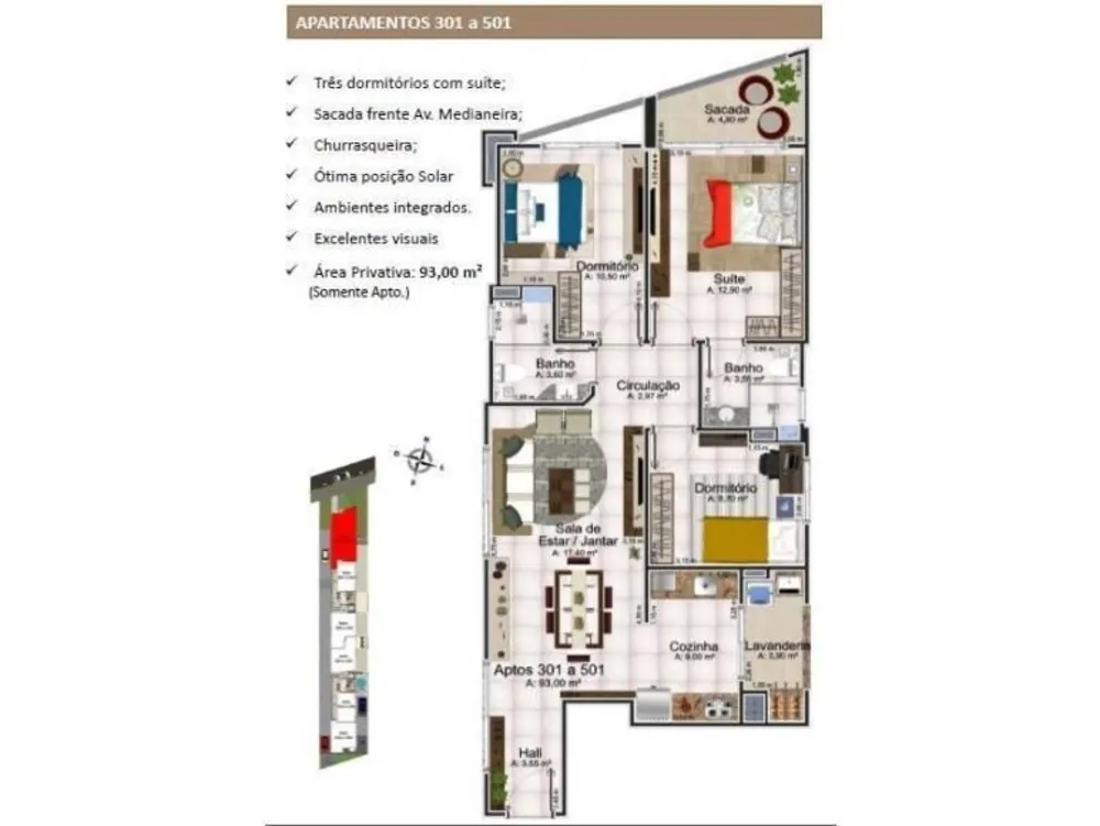 Apartamento, 2 quartos, 64 m² - Foto 3