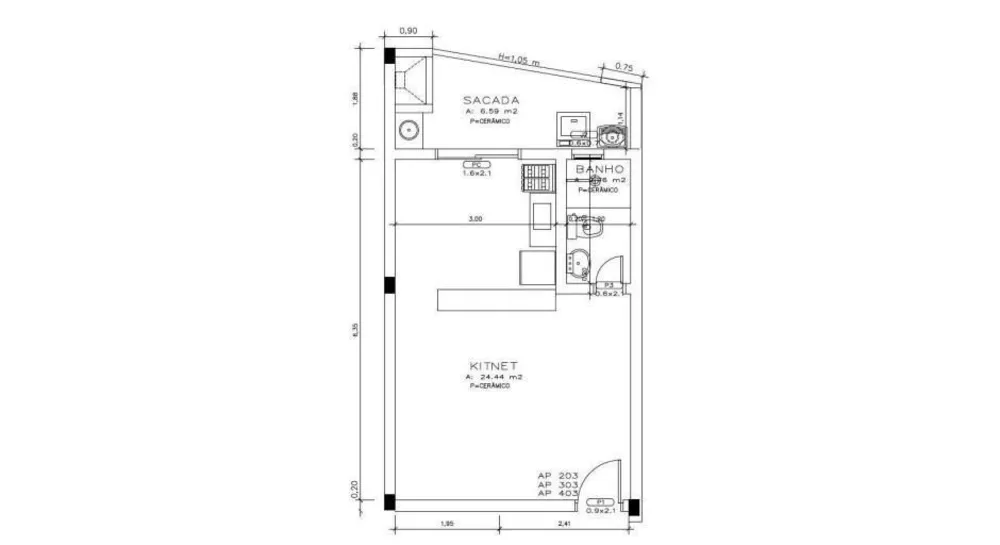 Apartamento, 1 quarto, 39 m² - Foto 2