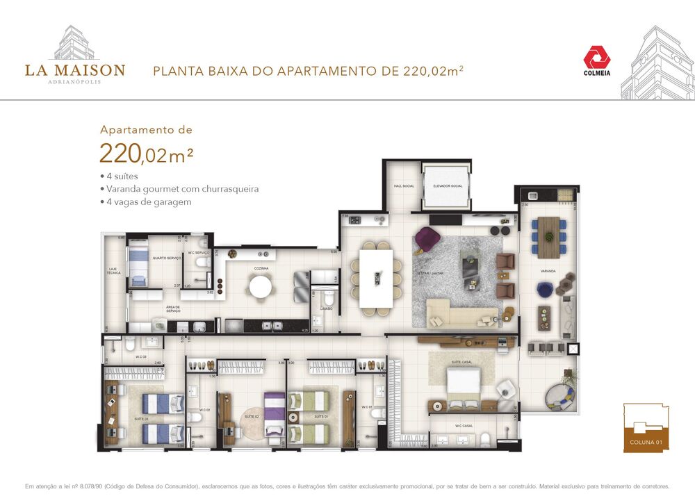 Apartamento, 5 quartos, 220 m² - Foto 13