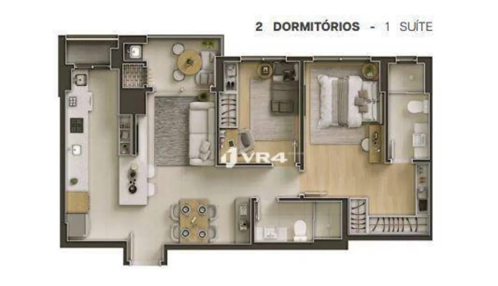 Apartamento, 2 quartos, 78 m² - Foto 2