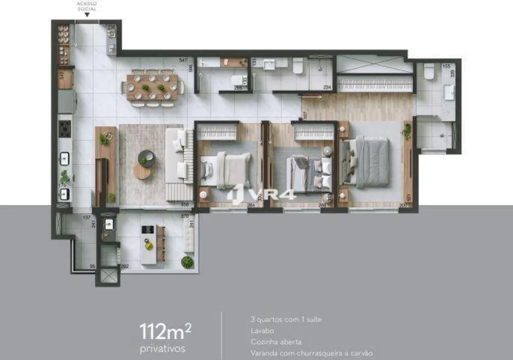 Apartamento, 3 quartos, 112 m² - Foto 4
