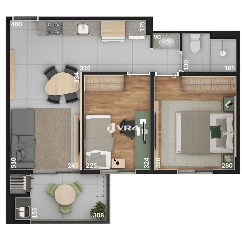 Apartamento, 2 quartos, 47 m² - Foto 2