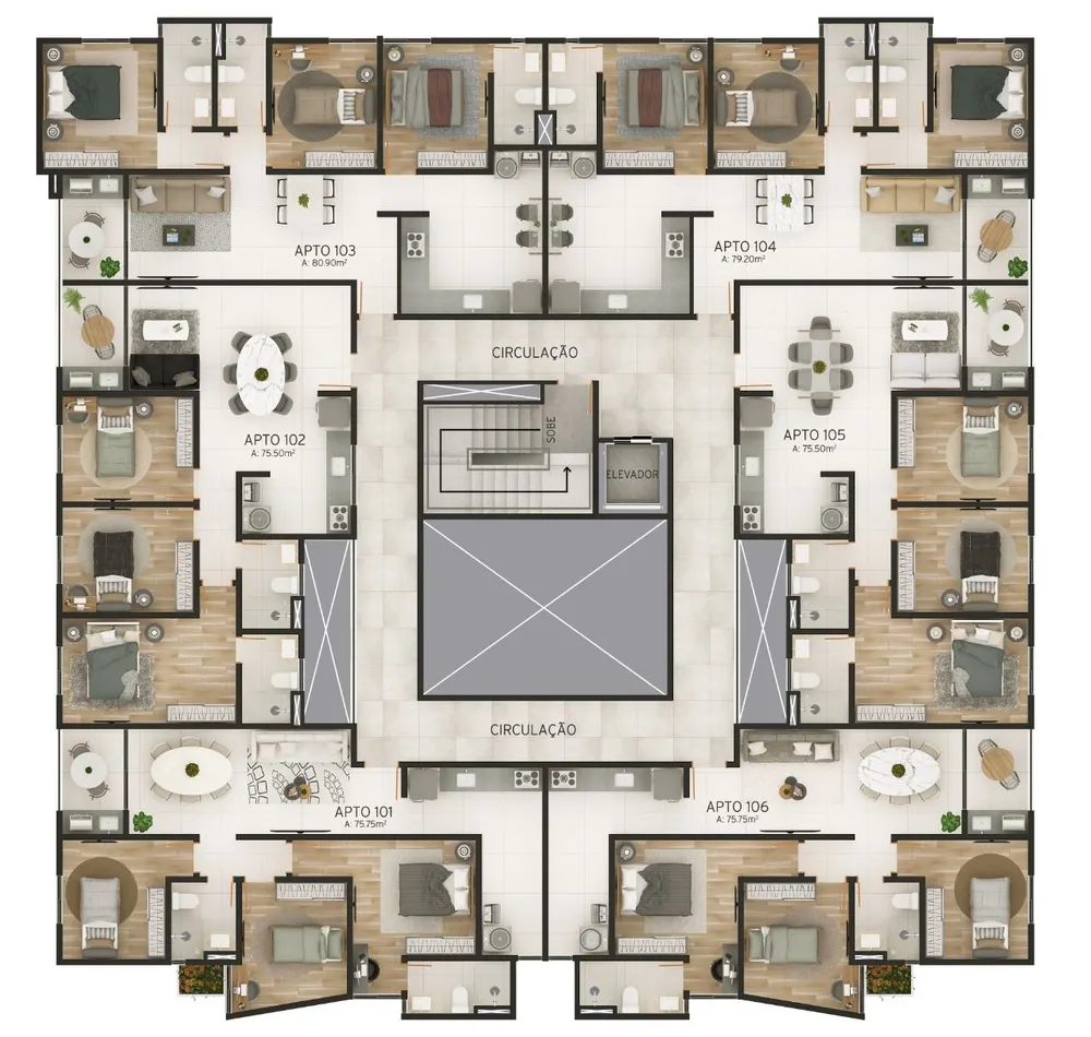 Apartamento, 3 quartos, 80 m² - Foto 12