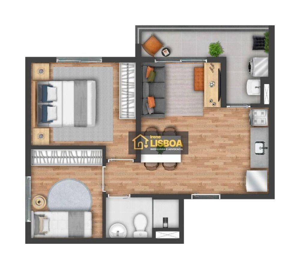 Apartamento, 2 quartos, 42 m² - Foto 1