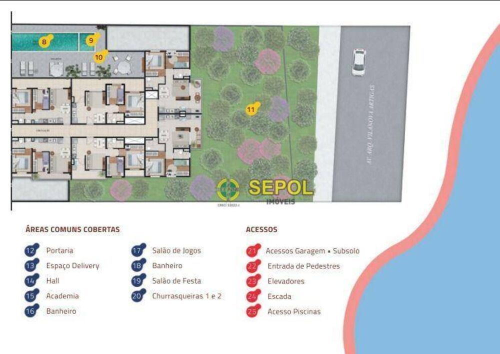 Cobertura, 2 quartos, 34 m² - Foto 1