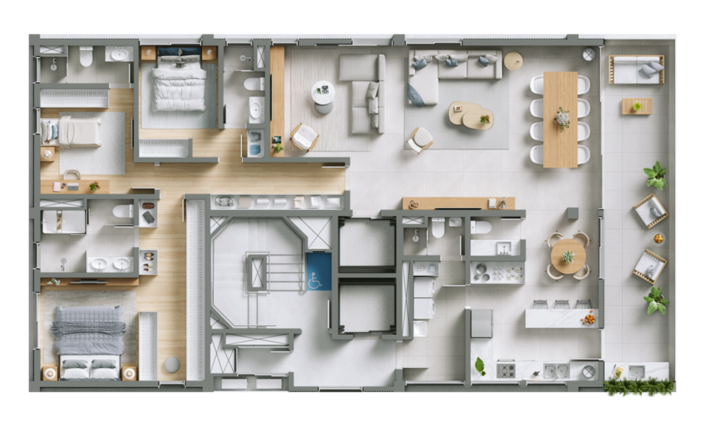 Apartamento à venda com 4 quartos, 191m² - Foto 2