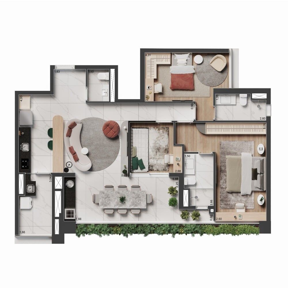 Apartamento, 2 quartos, 107 m² - Foto 8