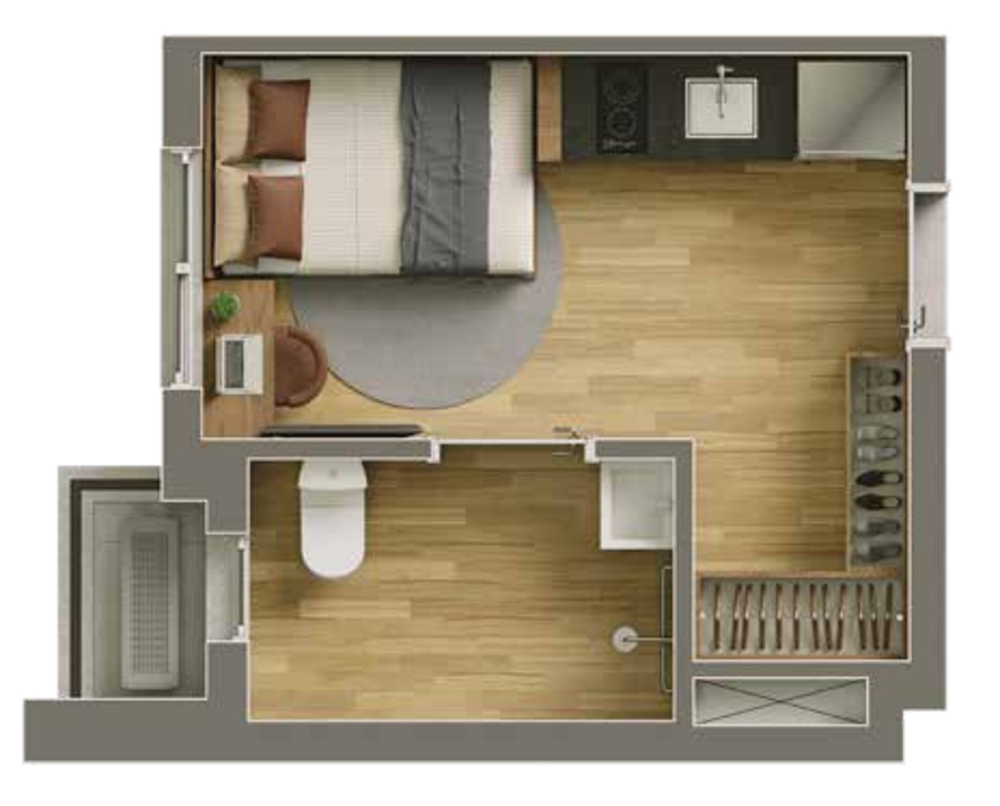Apartamento à venda com 1 quarto, 50m² - Foto 4