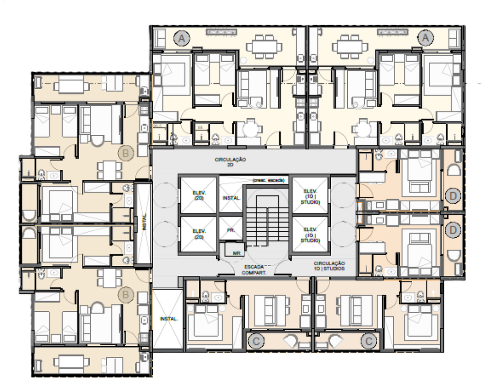 Apartamento à venda com 1 quarto, 34m² - Foto 6