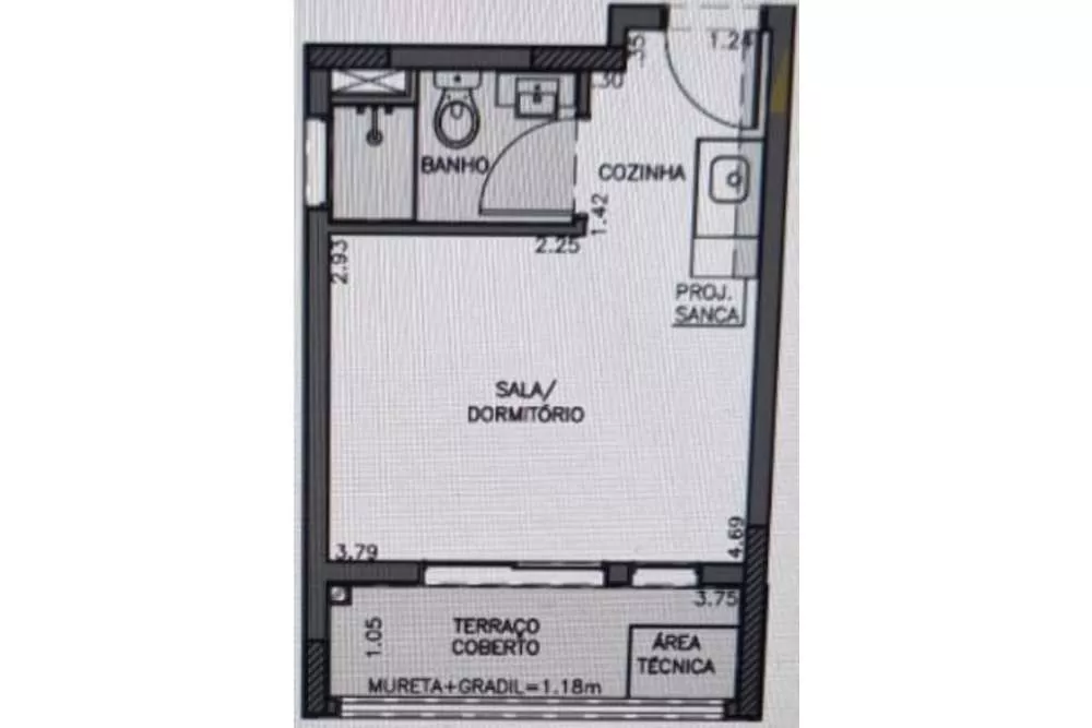 Apartamento à venda com 1 quarto, 25m² - Foto 4