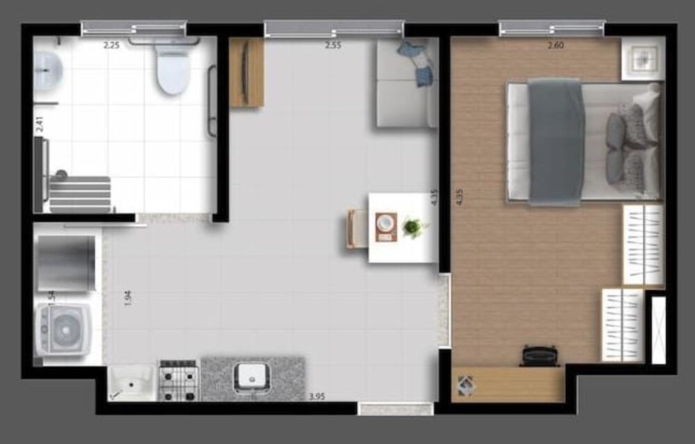 Apartamento, 2 quartos, 32 m² - Foto 3
