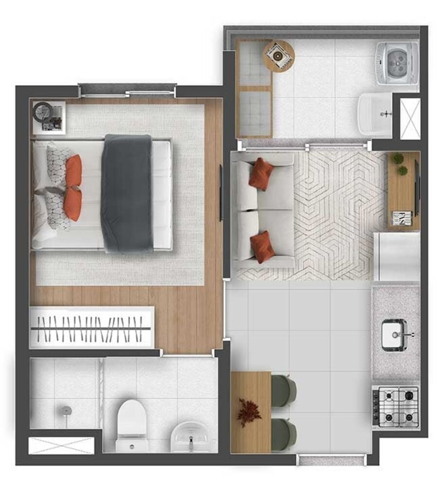 Apartamento, 1 quarto, 25 m² - Foto 4