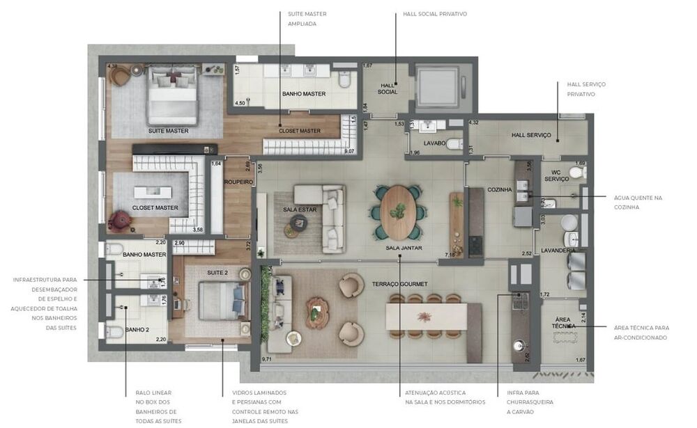 Apartamento, 3 quartos, 182 m² - Foto 4