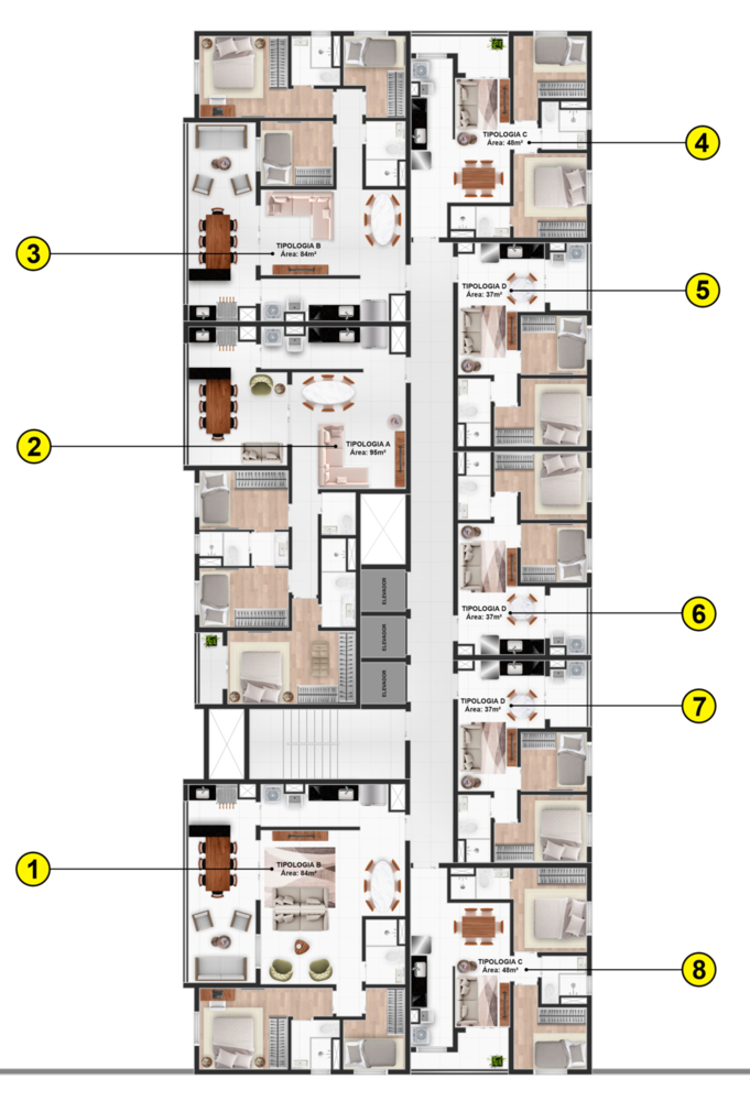 Apartamento à venda com 3 quartos, 84m² - Foto 17
