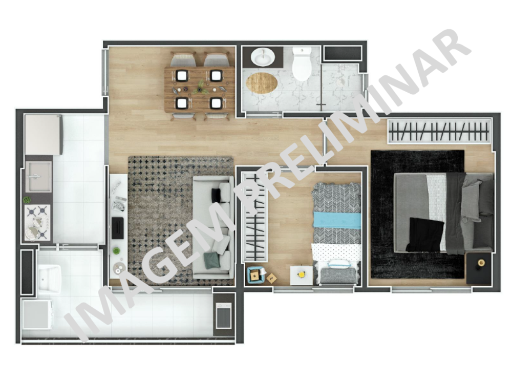 Apartamento, 2 quartos, 37 m² - Foto 13