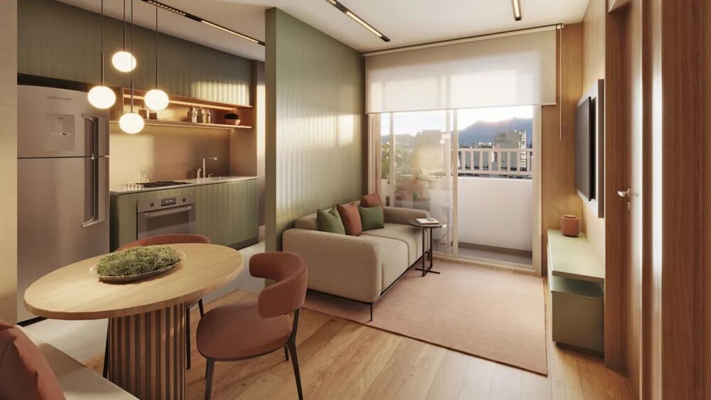Apartamento à venda com 1 quarto, 31m² - Foto 2